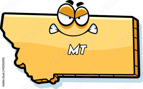 Cartoon Angry Montana