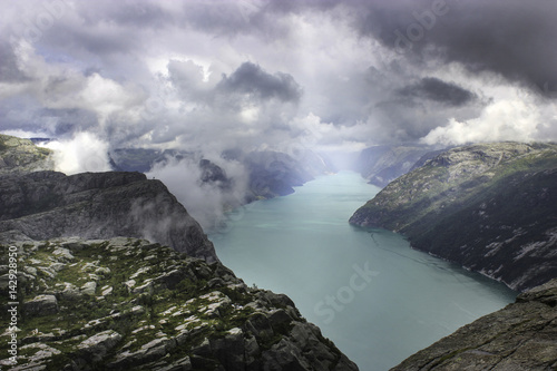 Clouds on the norwegian fjord 2
