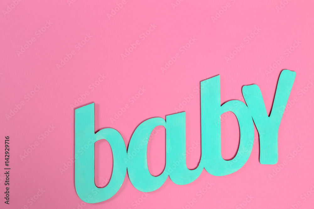 Plakat word BABY