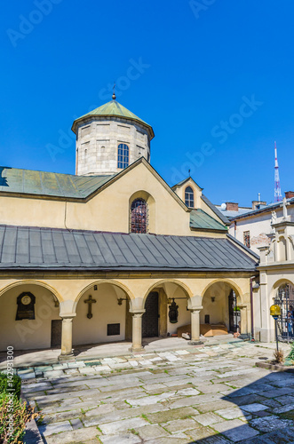 Old armenian church in Lviv city