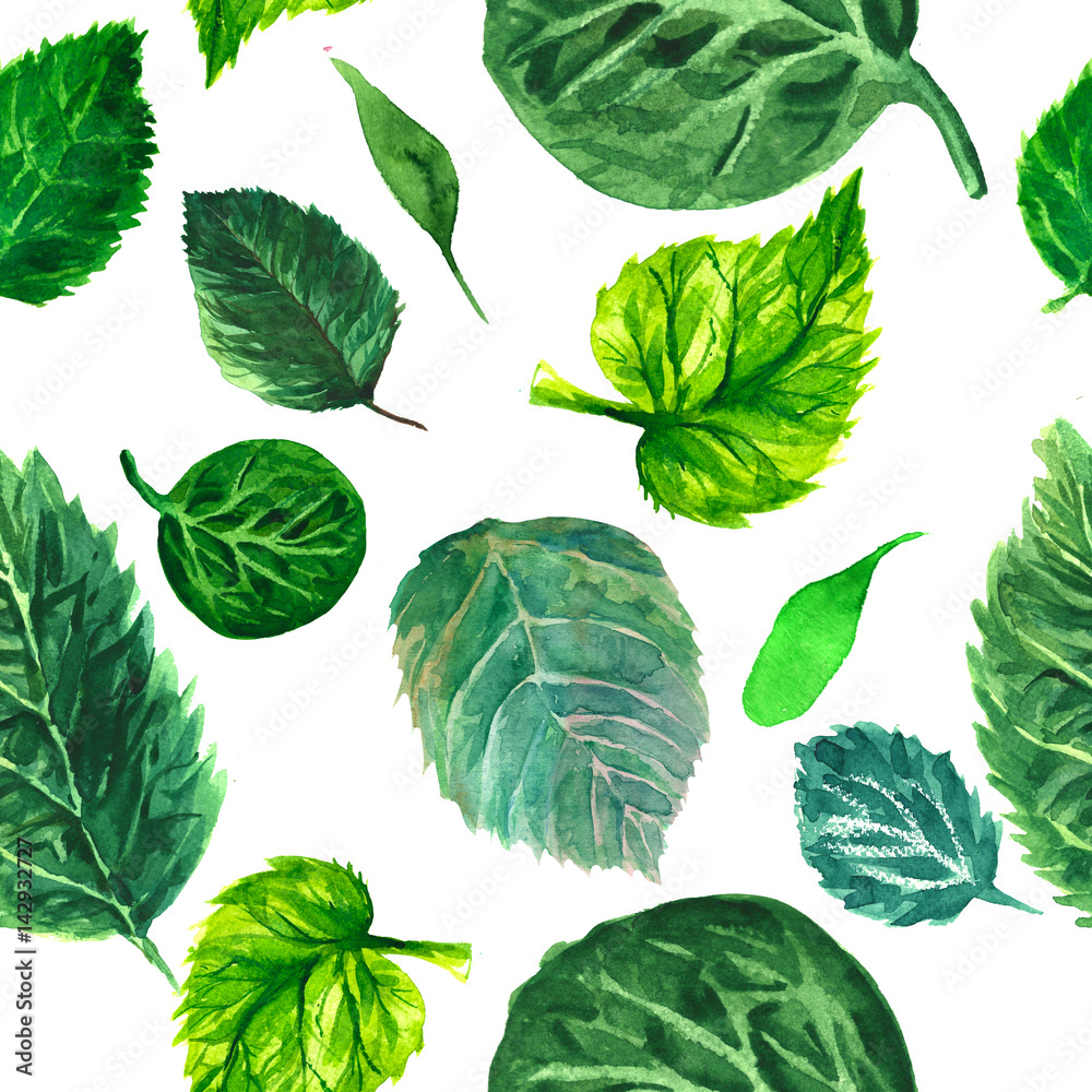 Tropical flowers and leaves . Pattern seamless . Tropical flowers and leaves . Pattern seamless .