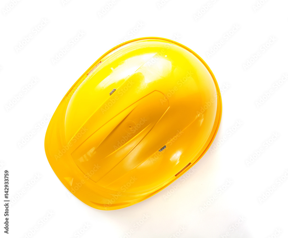 Fototapeta premium construction hard hat isolated on white