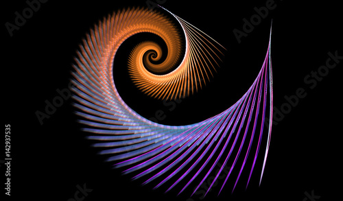 abstract fractal spiral pattern