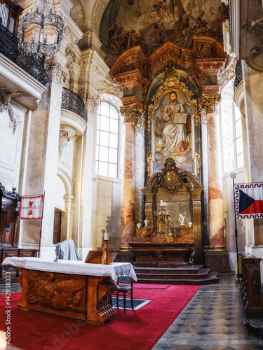 interior of the Church of Saint Nicholas, Prague photo