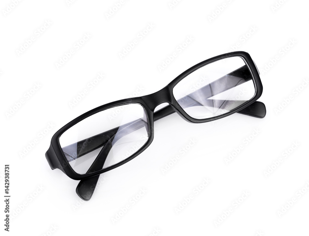 Black Eye Glasses Isolated on White background Black Eye Glasses Isolated on White background