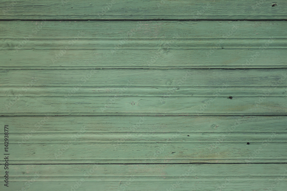 Obraz premium Green wooden background