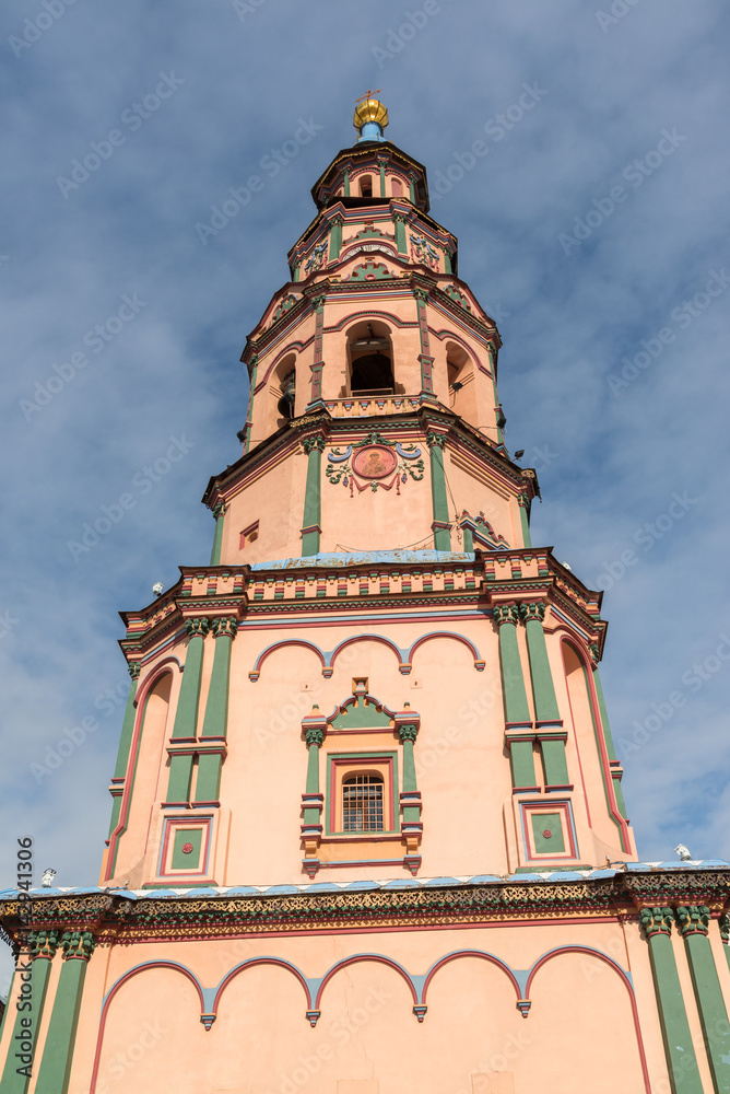 Belfry of Peter and Paul Cathedral in Kazan, Republic of Tatarstan, Russia