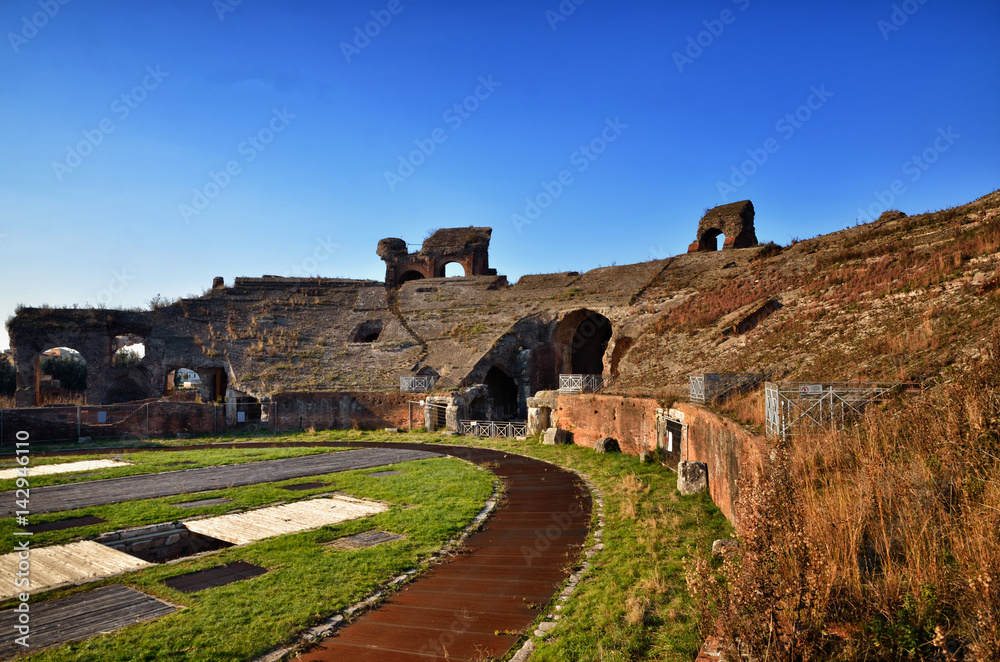 The Roman Amphitheater of Capua. Italy