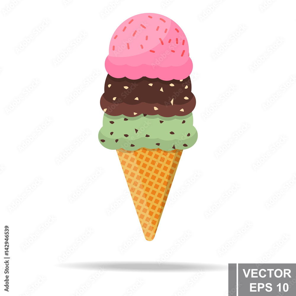 Ice cream. Fast food. Tasty food. For your design. Ice cream. Fast food. Tasty food. For your design.