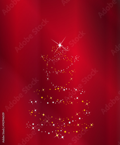 Sparkling Christmas Tree Background