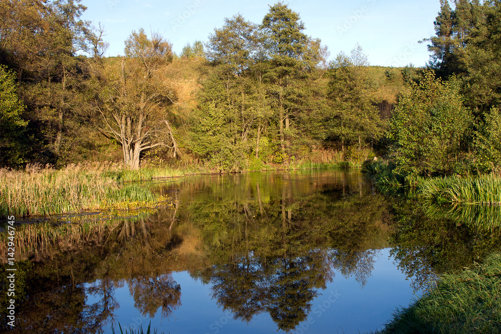 Rzeka Rospuda, oklolice Raczek, podlasie. Rzeka Rospuda, oklolice Raczek, podlasie.
