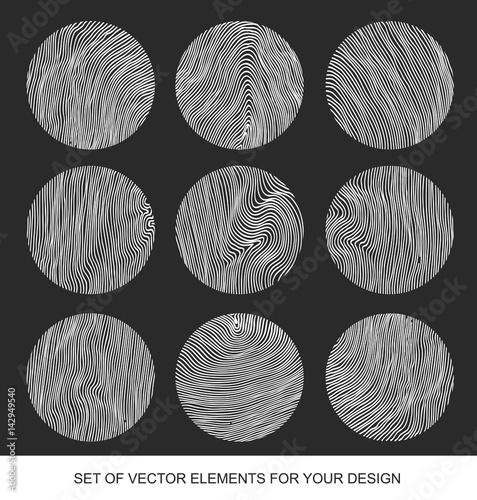 Collection of textures, brushes, graphics, design element. Hand-drawn. Abstract background. Modernistic Art.