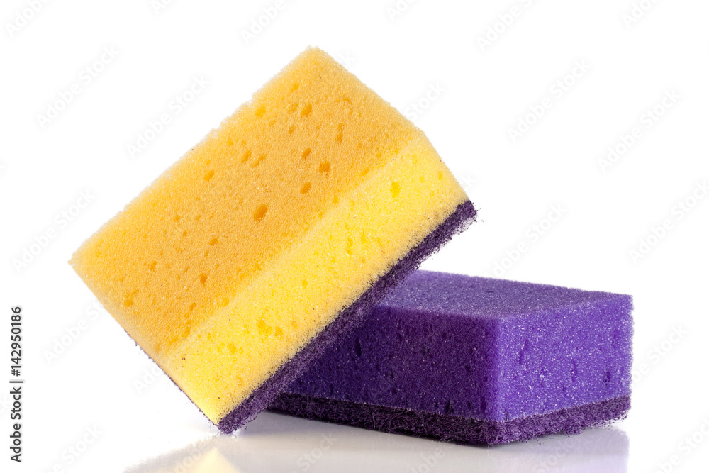 sponges for dishwashing isolated on a white background sponges for dishwashing isolated on a white background