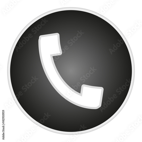 vector image button with handset