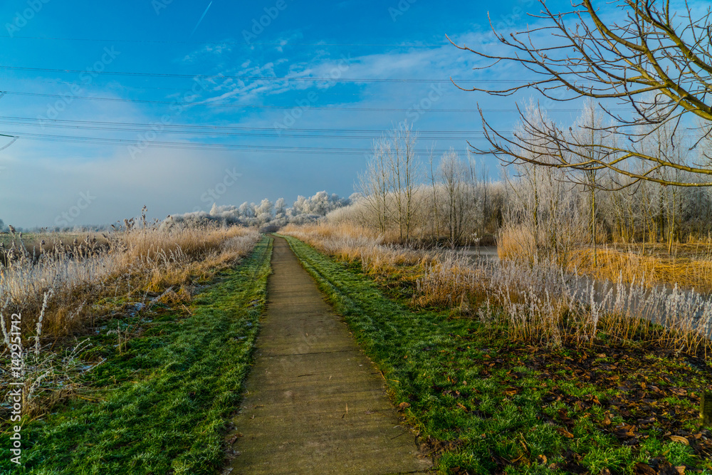 Winter view on Dutch landscape in the Flevoland provence
Winter view on Dutch landscape in the Flevoland provence