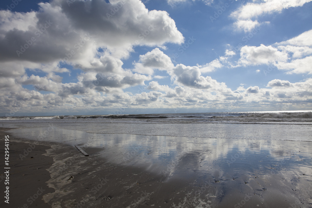 Obraz premium Rockaway beach. NY. Day after Hurricane Sandy