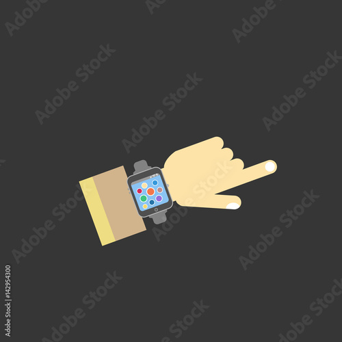 watch hand illustration