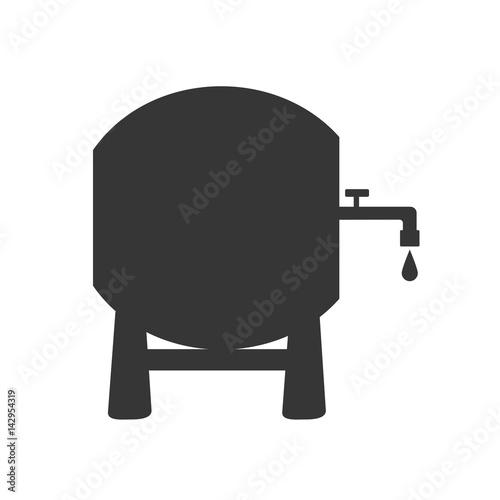 Wine barrel silhouette
