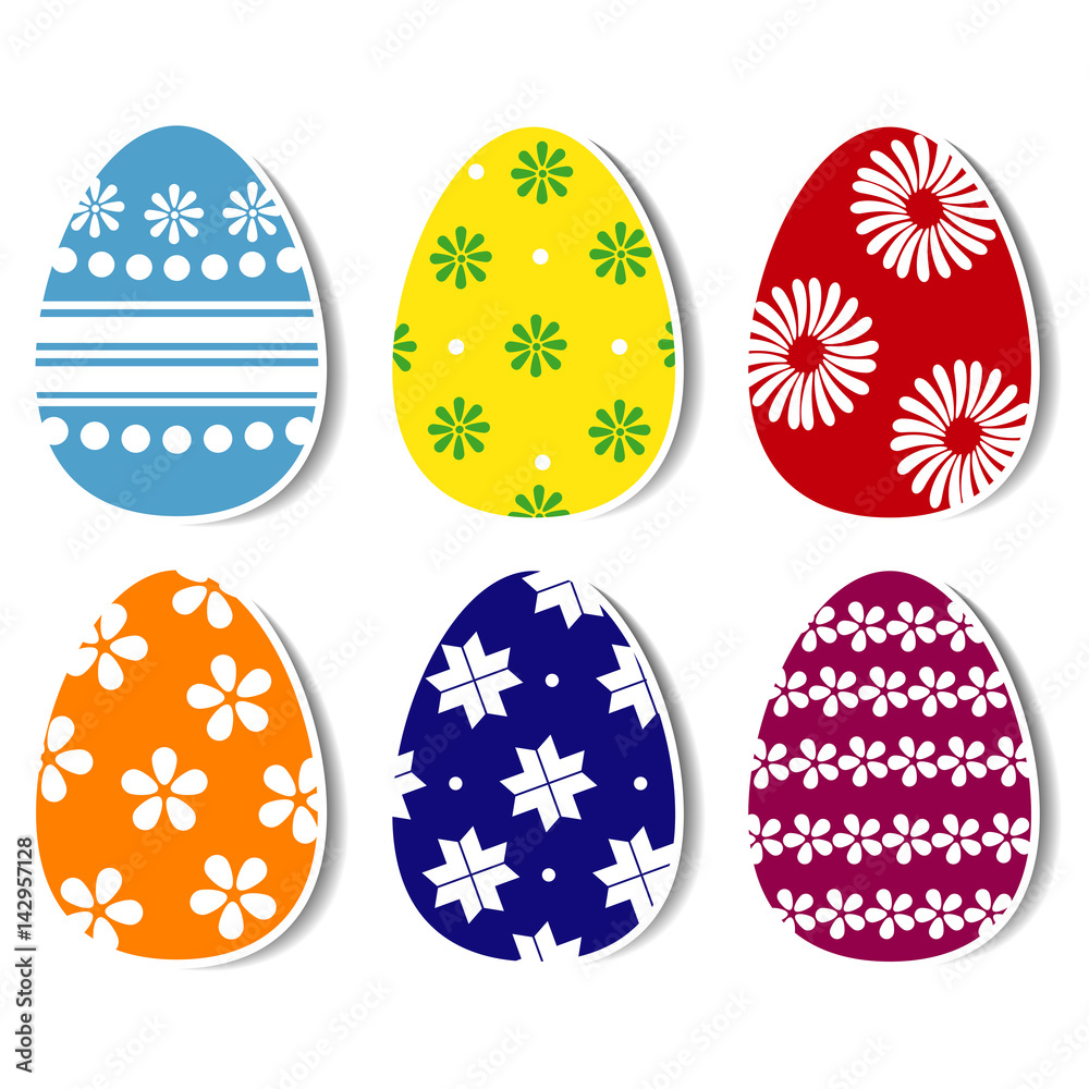 easter eggs with the dropped shadow easter eggs with the dropped shadow