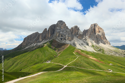 Dolomites, view of the Sassolungo, Italy