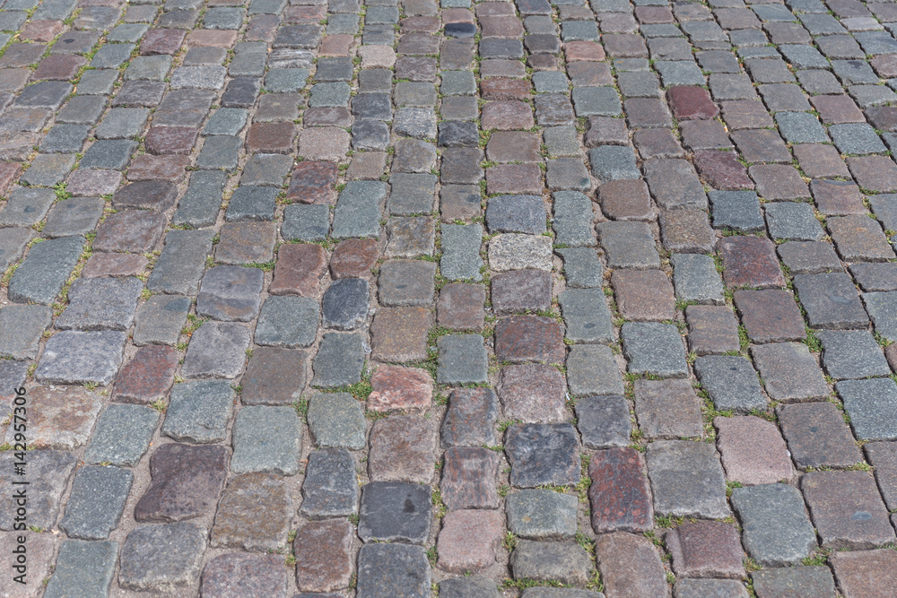 Fototapeta premium Old cobblestone road