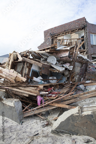 One of New York borough area after Hurricane Sandy