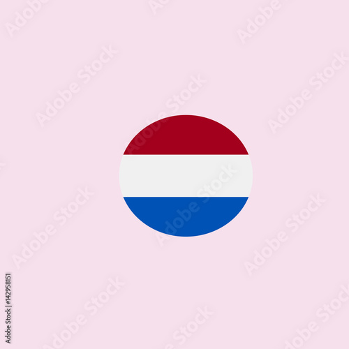 Free Download Round netherlands flag icon. flat design - GFXLoad