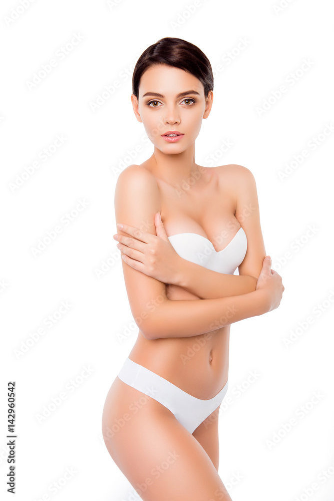 Cute young woman .showing ideal fresh skin Cute young woman .showing ideal fresh skin