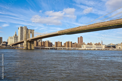 New York - Brooklyn Bridge and Lower Manhattan