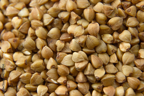 raw buckwheat grain brown healthy food for sport tasty diet