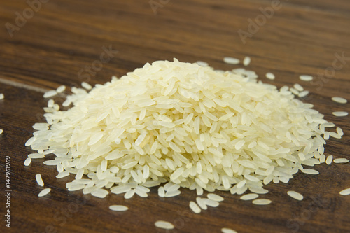 raw rice grain healthy food for sport tasty diet close up