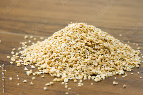 raw wheat grain healthy food for sport tasty diet close up