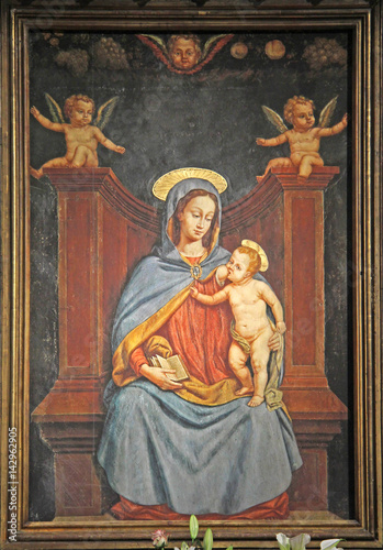 Madonna del latte; dipinto: Duomo di Milano