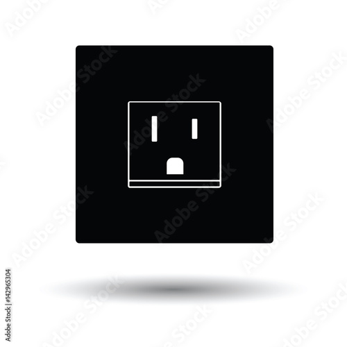 USA electrical socket icon