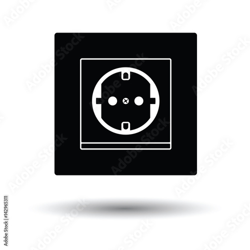 Europe electrical socket icon
