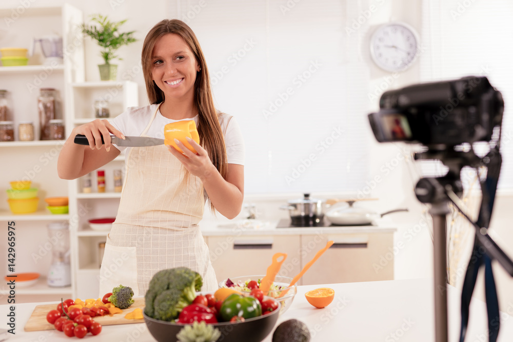 Attractive Blogger Girl Making Video For You Attractive Blogger Girl Making Video For You