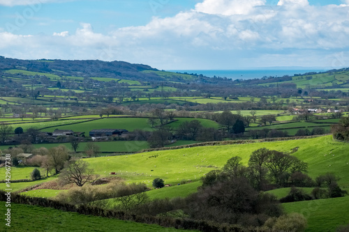 Scenic View of the Undulating Countryside of Somerset © philipbird123