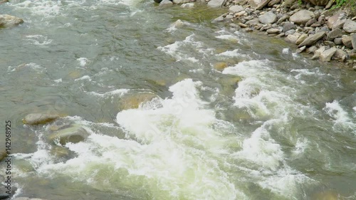 River flowing near Banos, Ecuador