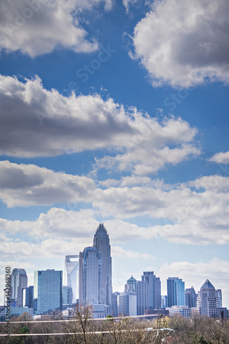 Charlotte north carolina city skyline and downtown