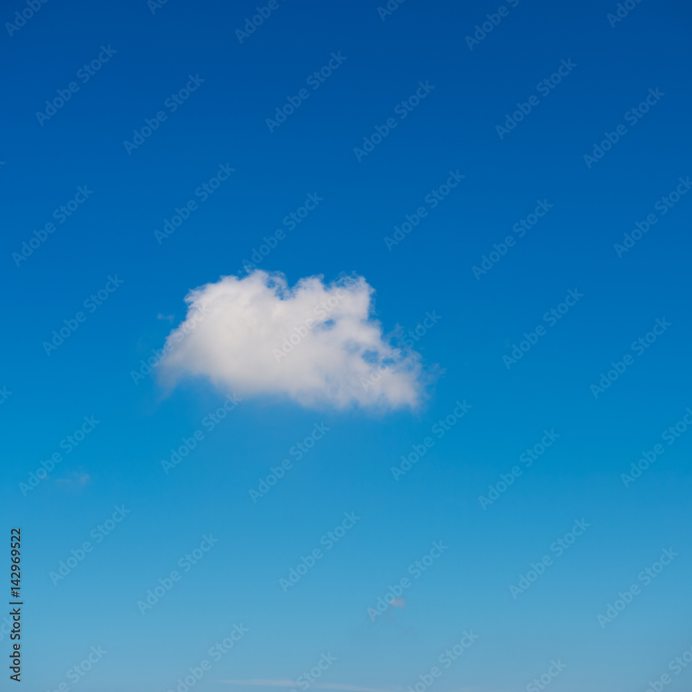 single white cloud against the blue sky.. single white cloud against the blue sky..