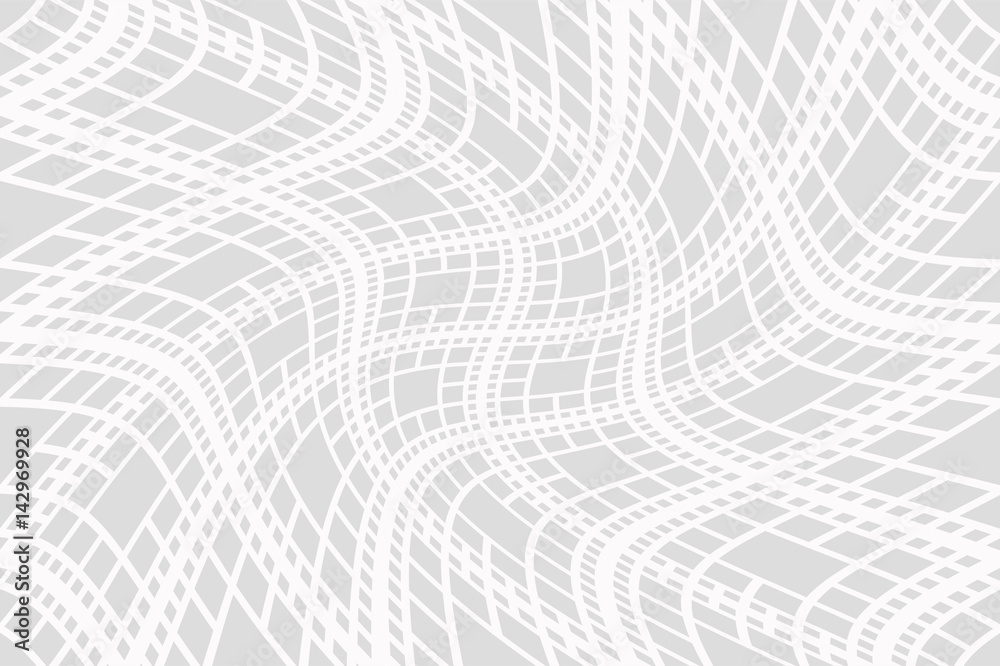 rhombus wave form seamless wallpaper white