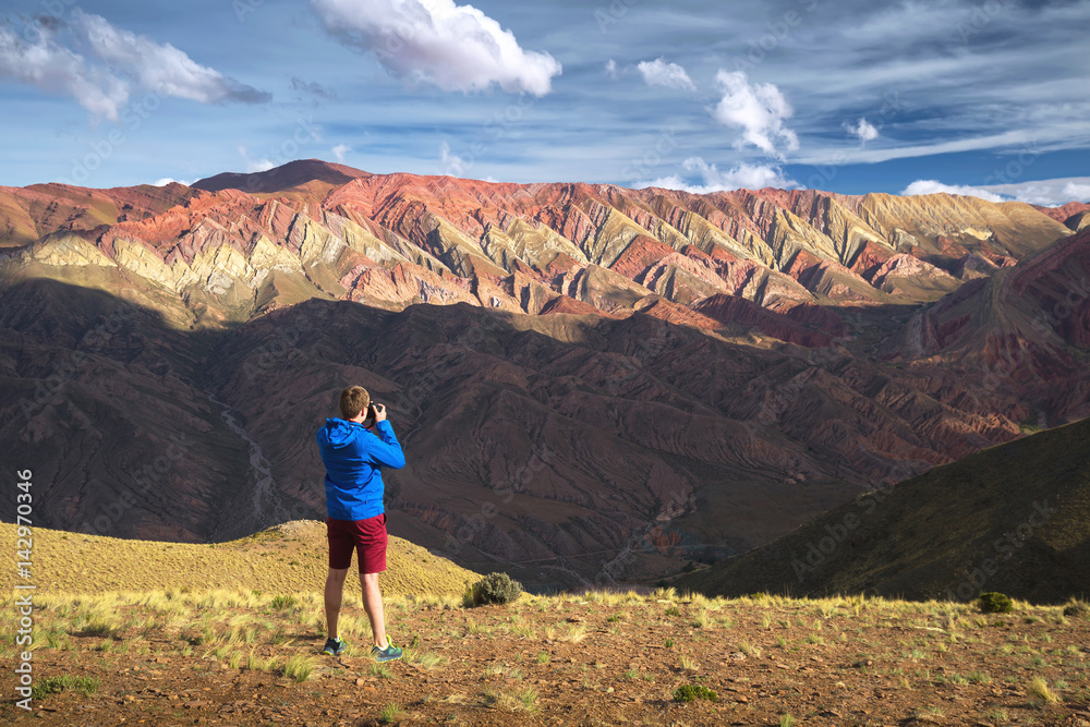 Obraz premium Hornocal, Mountain of fourteen colors, Humahuaca, Argentina