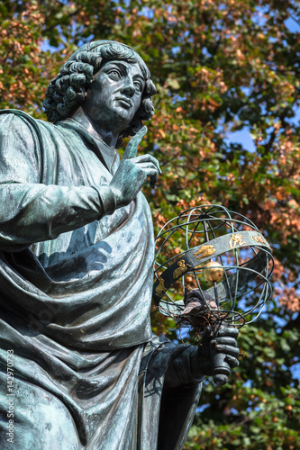 Nicolaus Copernicus statue in Torun, Poland
