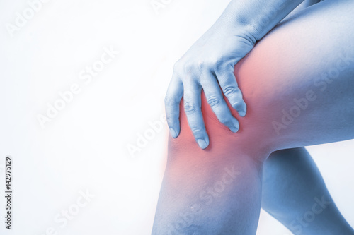 knee injury in humans .knee pain joint pains people medical  mono tone highlight at knee