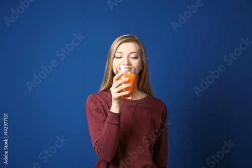 Beautiful young woman with ...