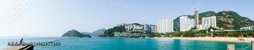 Panoramic scene of Repulse Bay Beach, Hong Kong in sunny day © weedezign