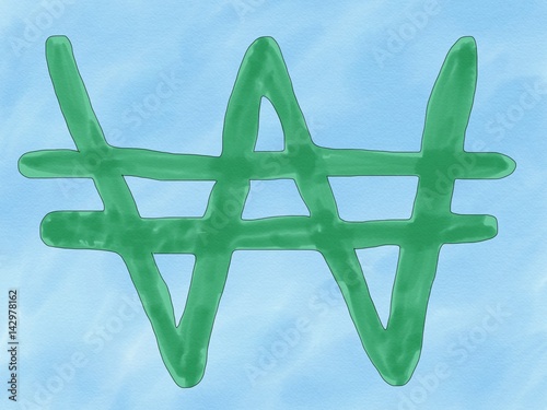 Abstract hand draw doodle k...