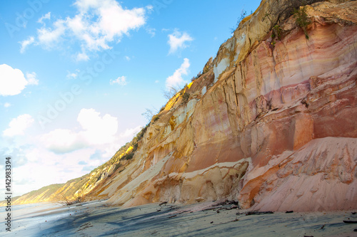 Obraz na plátně Coloured Sands of Rainbow Beach near Fraser Island, Australia