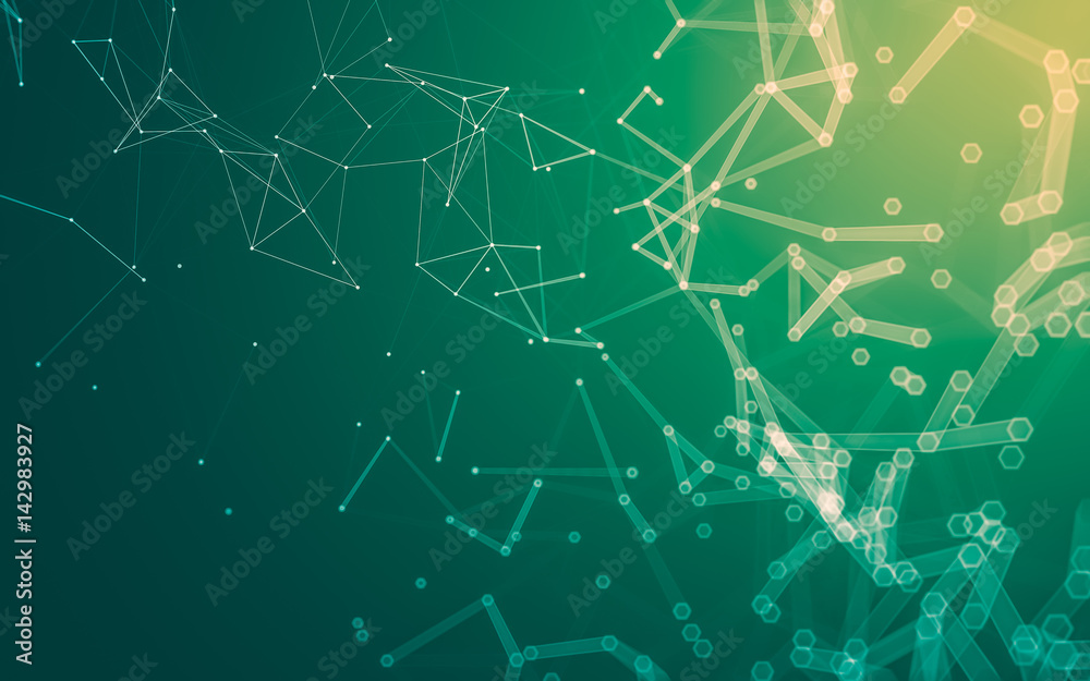 Abstract polygonal space low poly dark background, 3d rendering Abstract polygonal space low poly dark background, 3d rendering