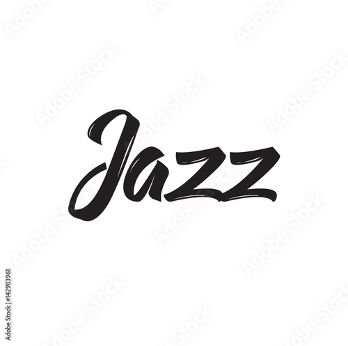 Photography jazz, text design. Vector calligraphy. Usable as background.